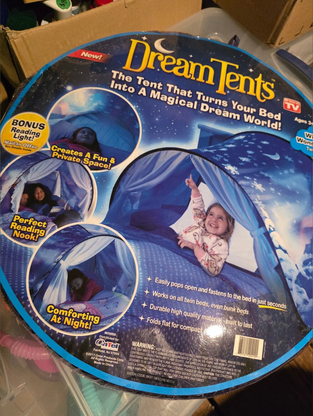 Kids Bed Pop Up Tent